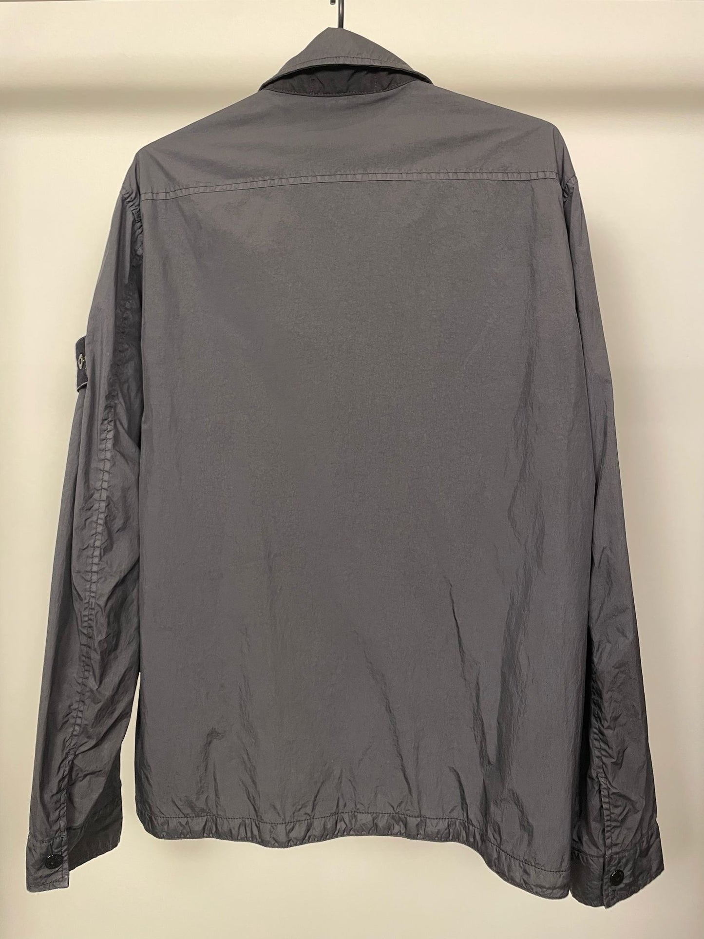 55 Stone Island garment dyed crinkle reps jas (M)