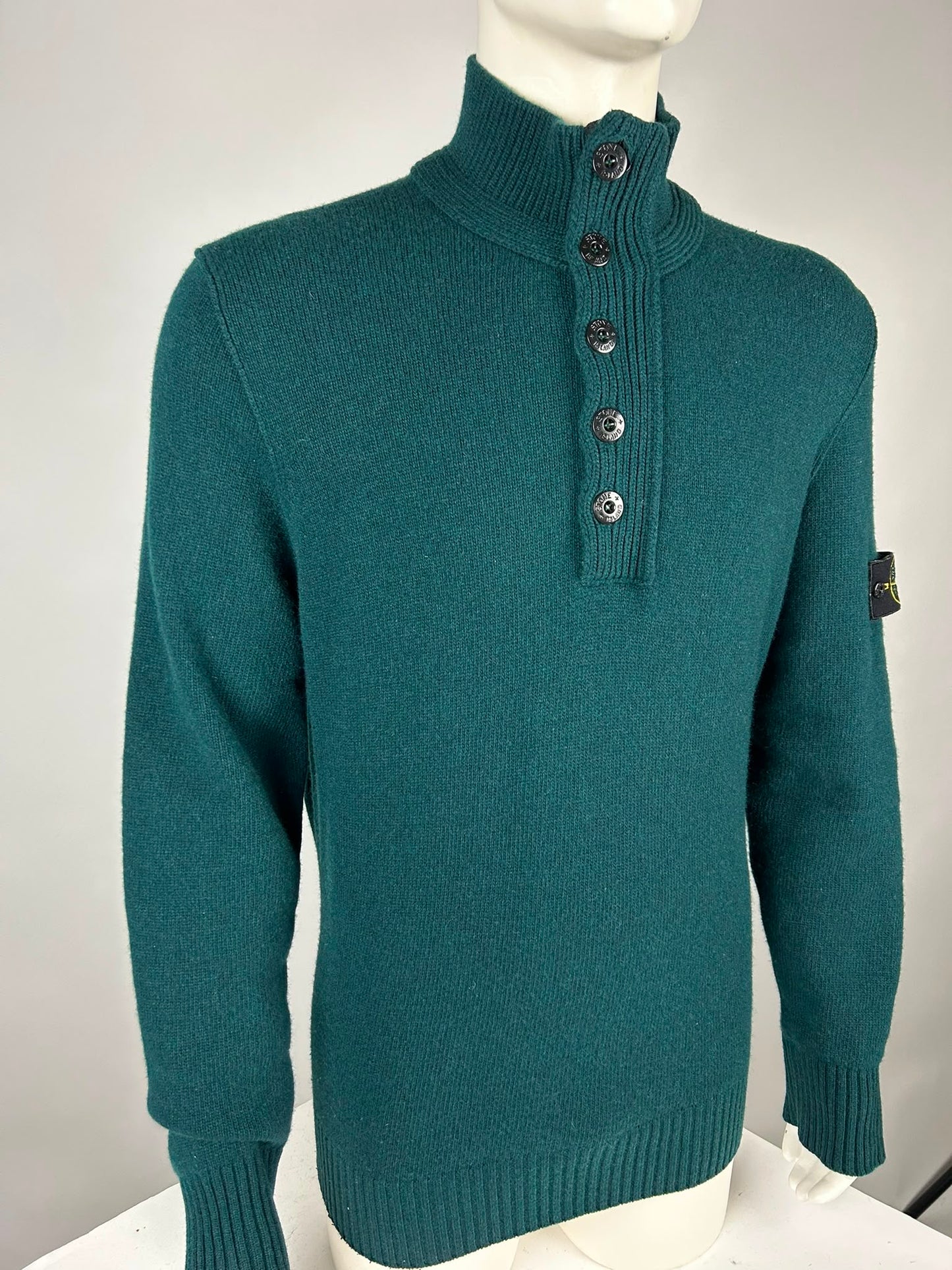 Stone Island Wool Knitwear Quarterzip (XXL)
