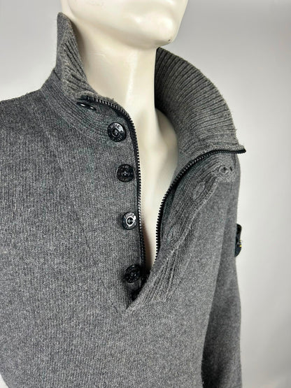 Stone Island Wool Knitwear Quarterzip (M)