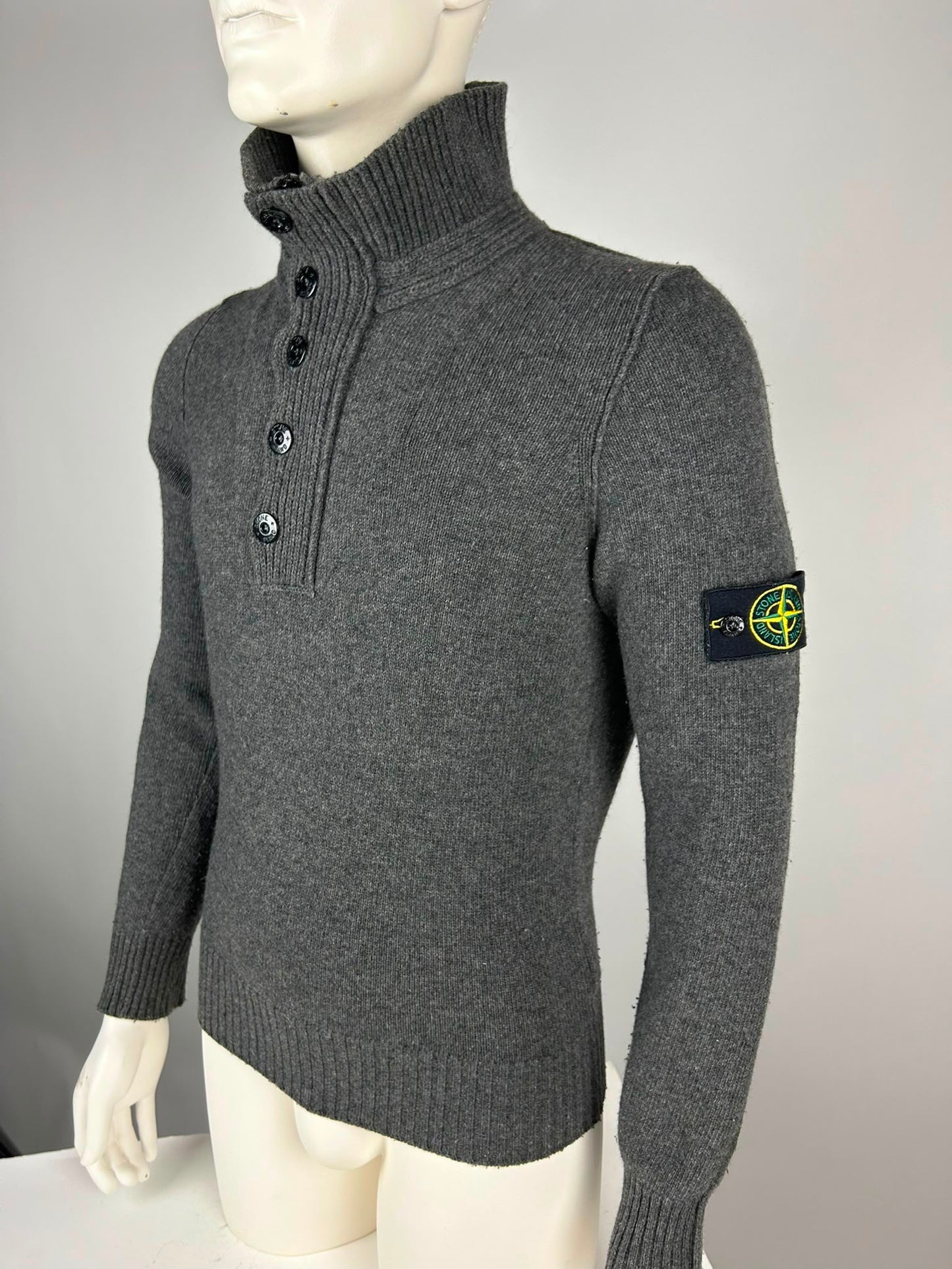 Stone Island Wool Knitwear Quarterzip (M)