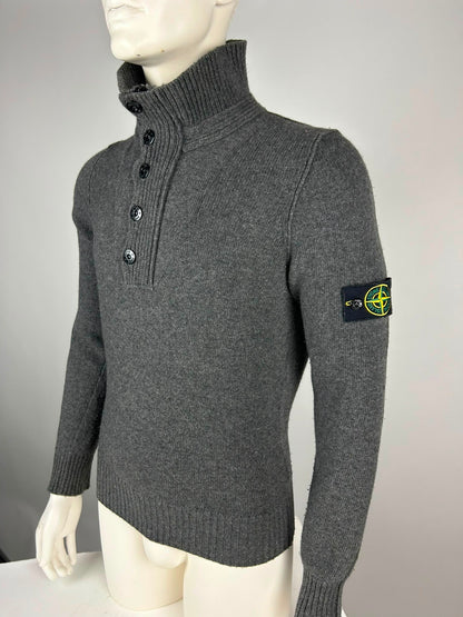Stone Island Wool Knitwear Quarterzip (M)