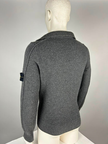 Stone Island Wool Knitwear Quarterzip (M)