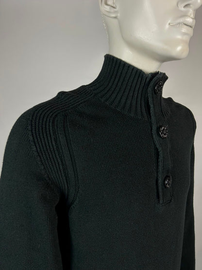 Stone Island Wool Knitwear Quarterzip (XL)
