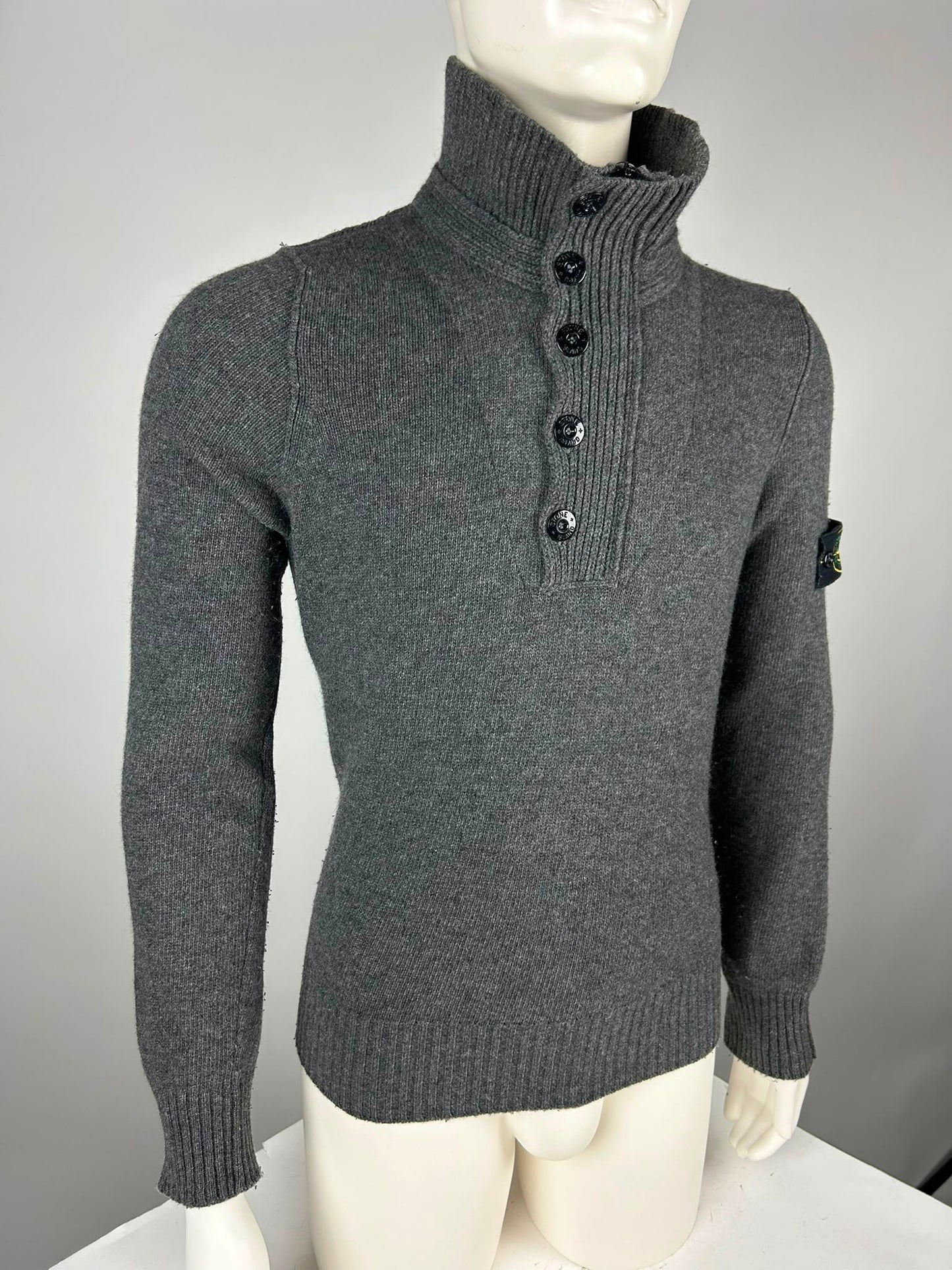 Stone Island Wool Knitwear Quarterzip (M)