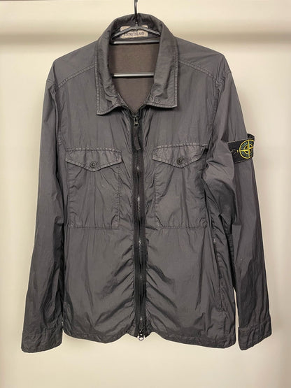 55 Stone Island garment dyed crinkle reps jas (M)