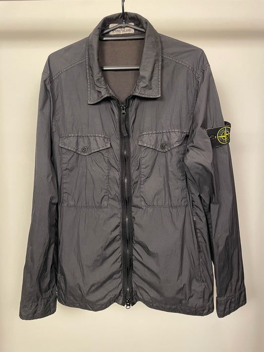 55 Stone Island garment dyed crinkle reps jas (M)