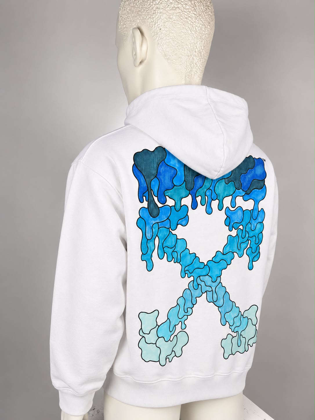 Off White Hooded Sweater (XXL)