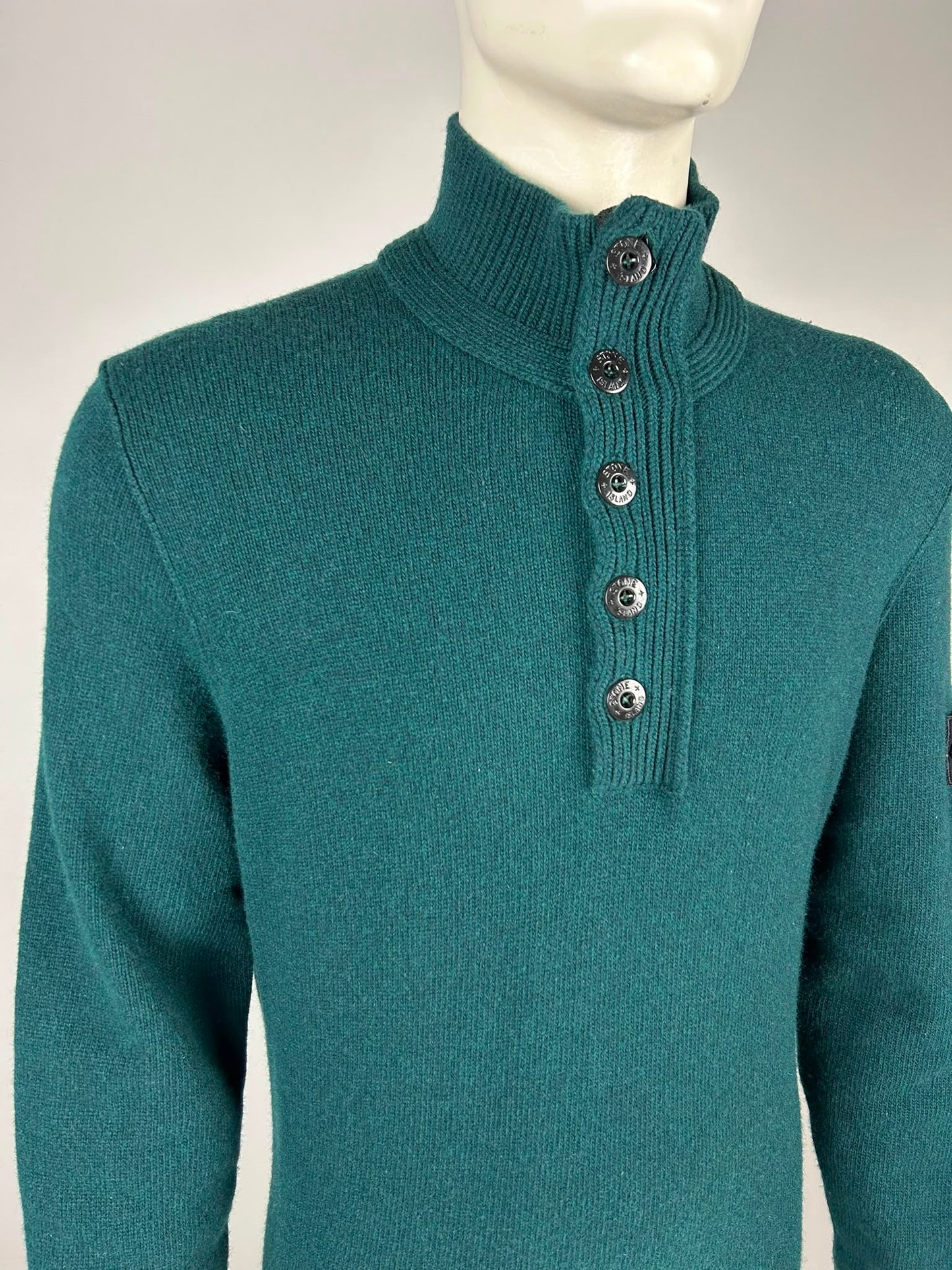 Stone Island Wool Knitwear Quarterzip (XXL)