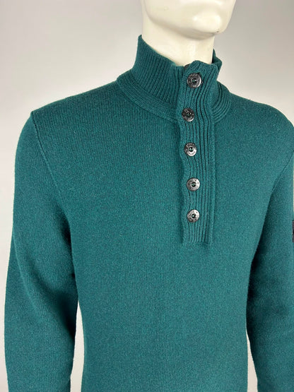 Stone Island Wool Knitwear Quarterzip (XXL)