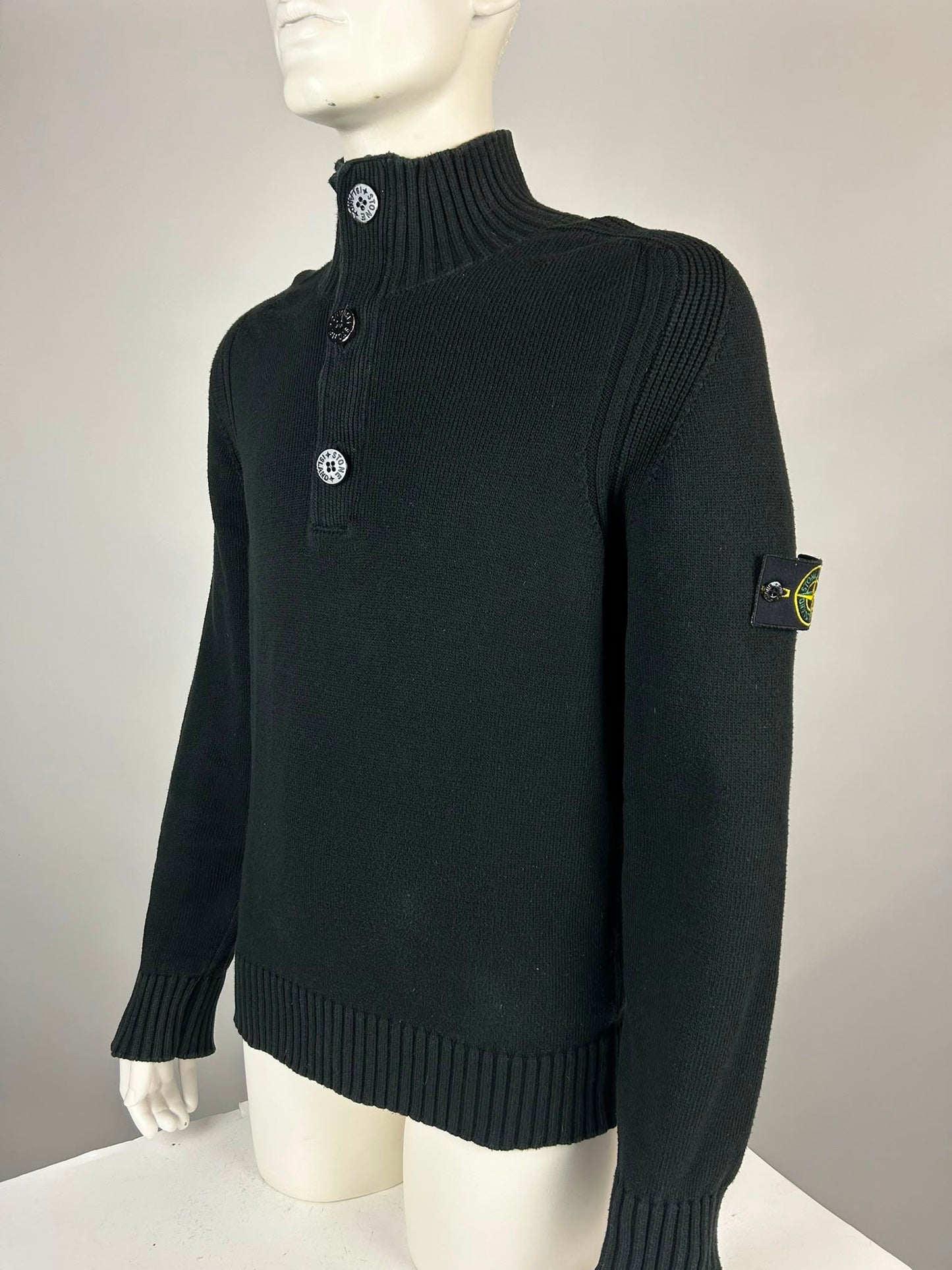 Stone Island Wool Knitwear Quarterzip (XL)