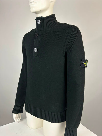 Stone Island Wool Knitwear Quarterzip (XL)