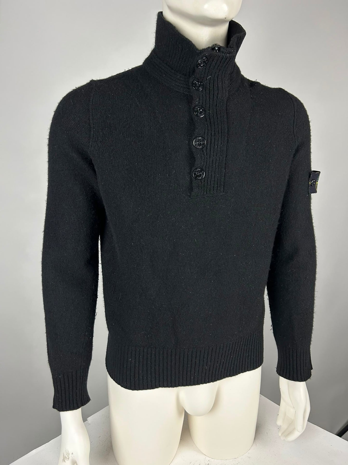 Stone Island Wool Knitwear Quarterzip (L)