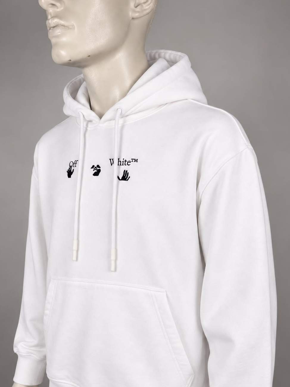 Off White Hooded Sweater (XXL)