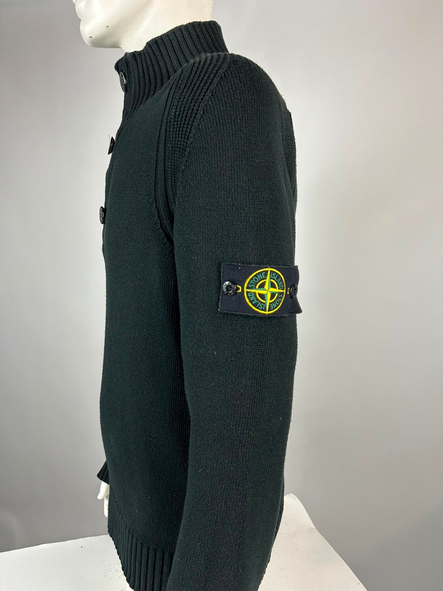 Stone Island Wool Knitwear Quarterzip (XL)