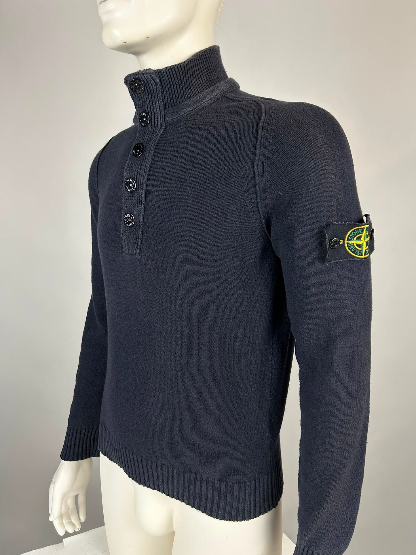 Stone Island Wool Knitwear Quarterzip (S)