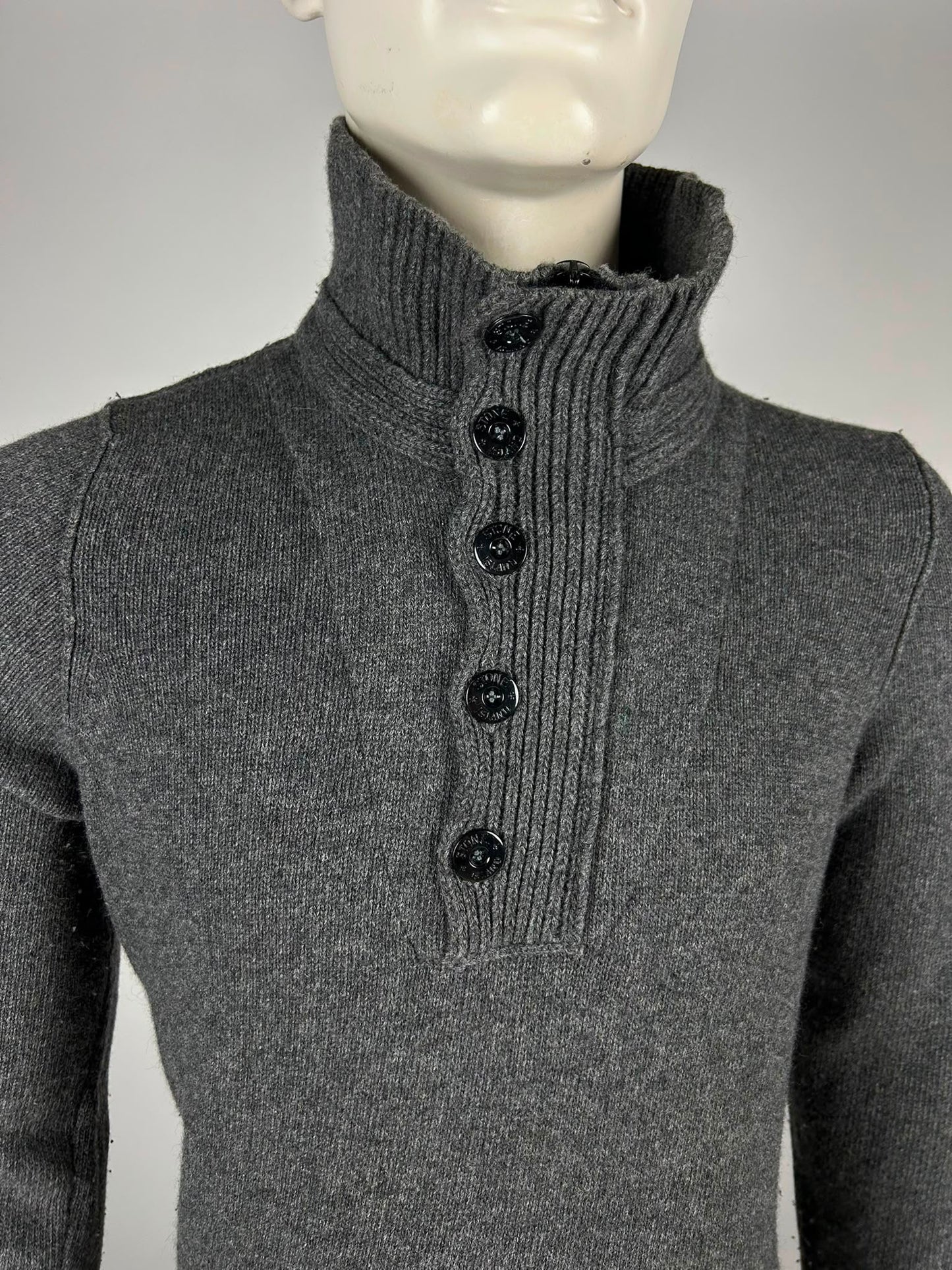 Stone Island Wool Knitwear Quarterzip (M)