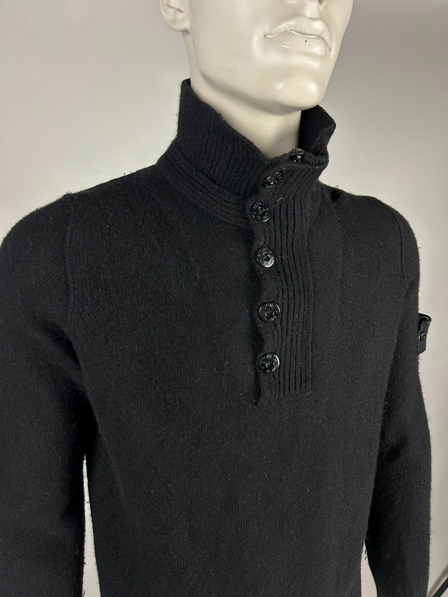 Stone Island Wool Knitwear Quarterzip (L)