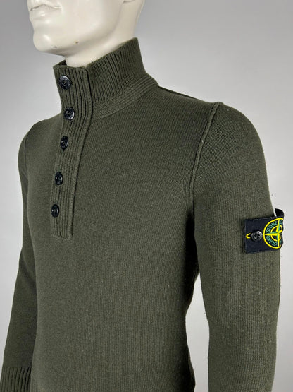 Stone Island Wool Knitwear Quarterzip (M)