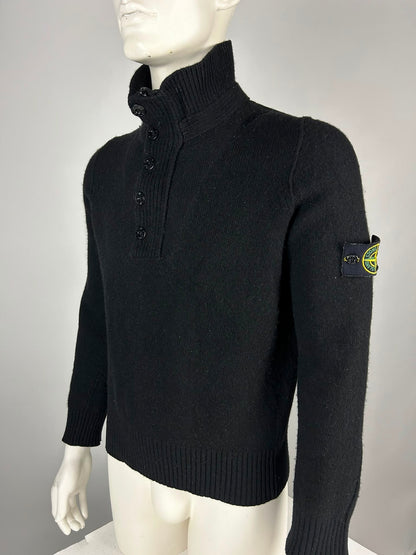 Stone Island Wool Knitwear Quarterzip (L)