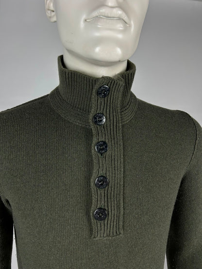 Stone Island Wool Knitwear Quarterzip (M)