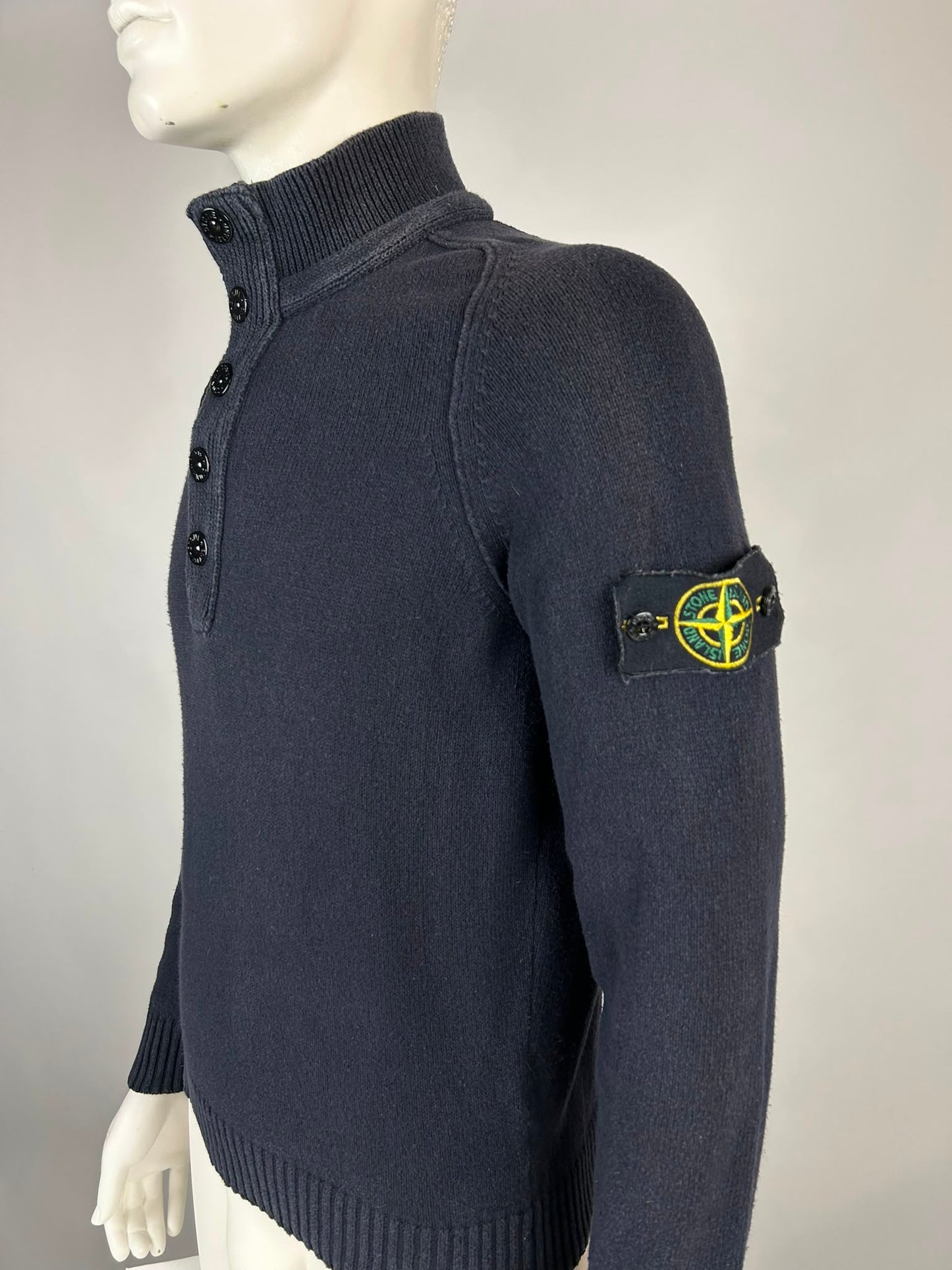 Stone Island Wool Knitwear Quarterzip (S)