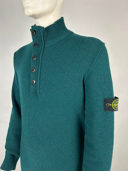 Stone Island Wool Knitwear Quarterzip (XXL)