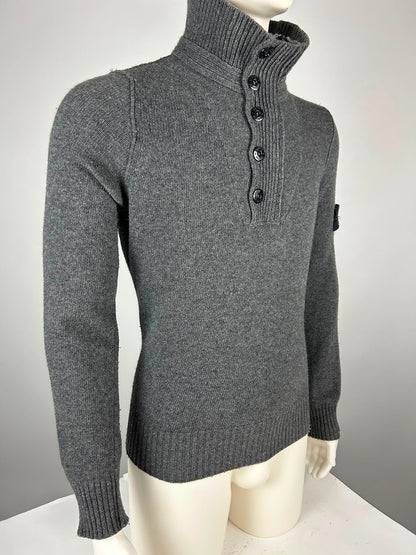 Stone Island Wool Knitwear Quarterzip (M)