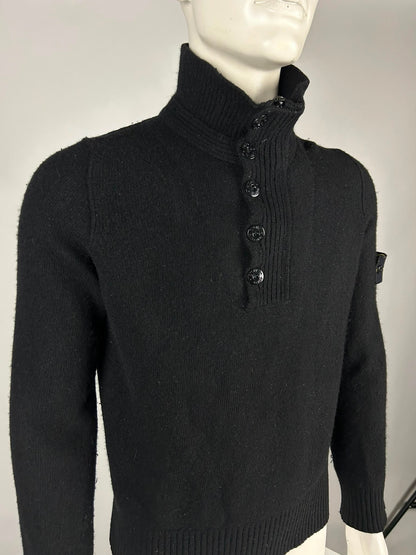 Stone Island Wool Knitwear Quarterzip (L)