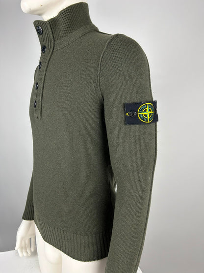 Stone Island Wool Knitwear Quarterzip (M)
