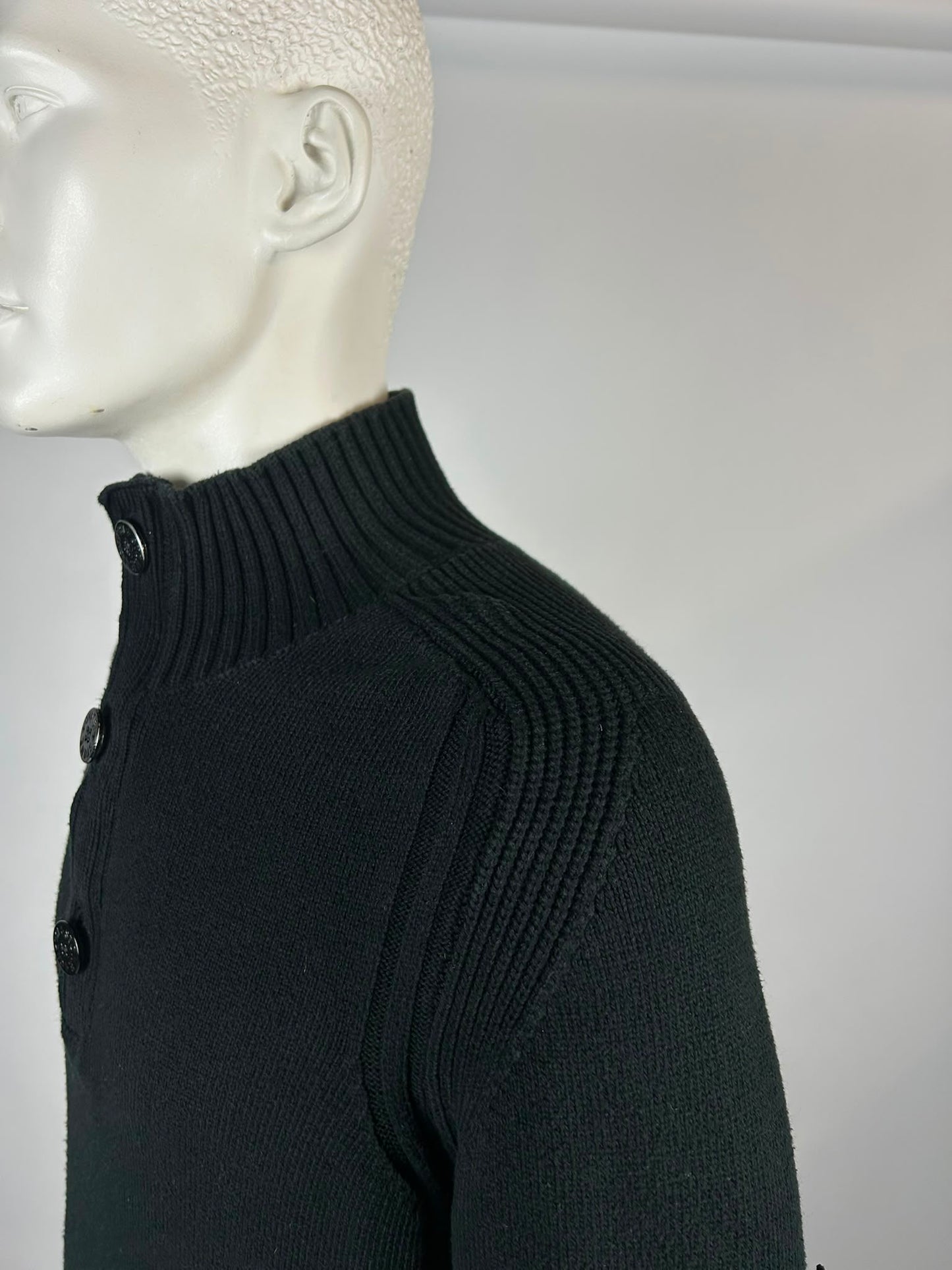 Stone Island Wool Knitwear Quarterzip (XL)