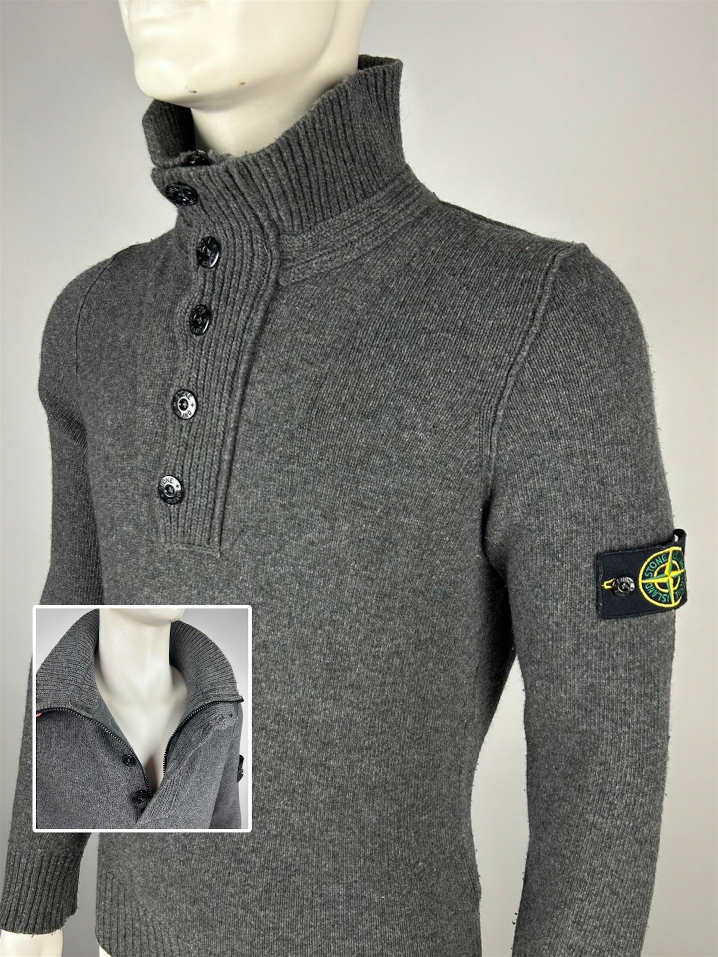 Stone Island Wool 1/4 Zip (XL)