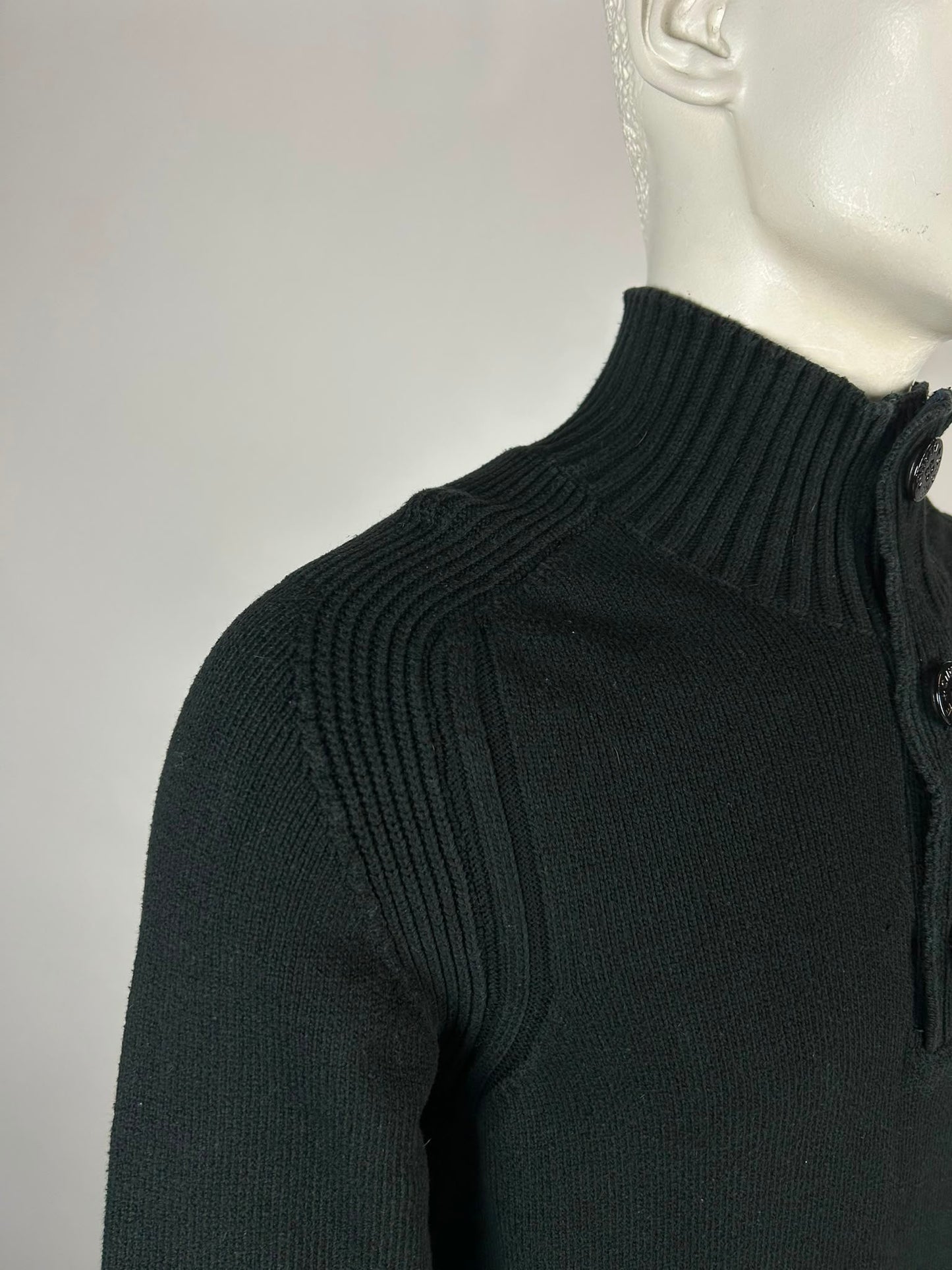 Stone Island Wool Knitwear Quarterzip (XL)