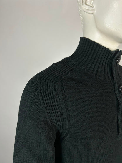 Stone Island Wool Knitwear Quarterzip (XL)