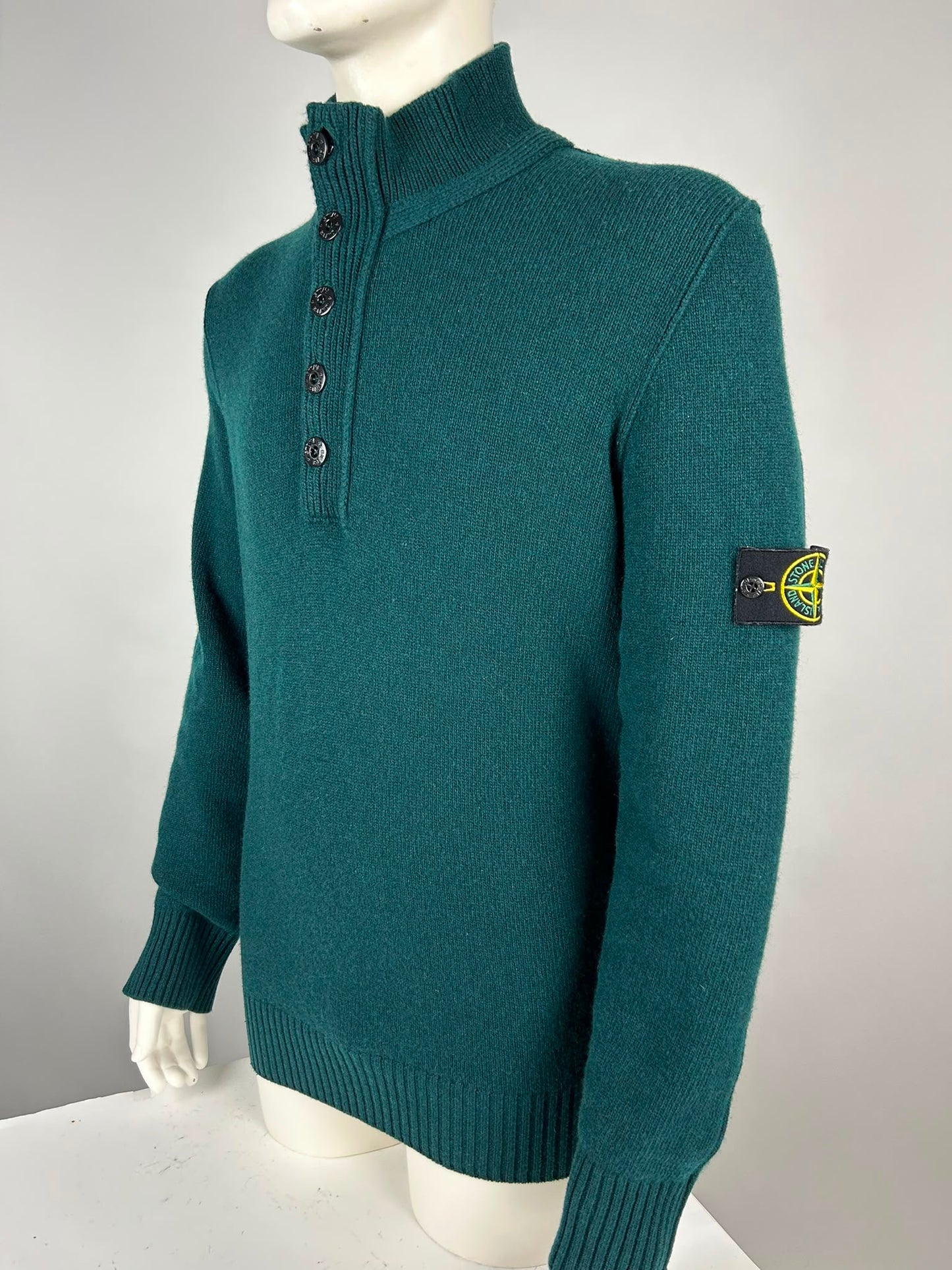 Stone Island Wool Knitwear Quarterzip (XXL)