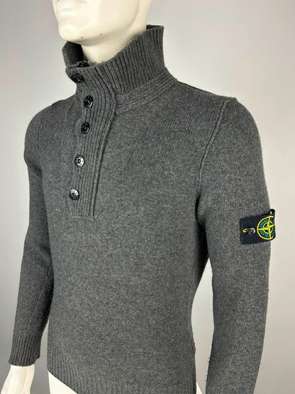 Stone Island Wool Knitwear Quarterzip (M)