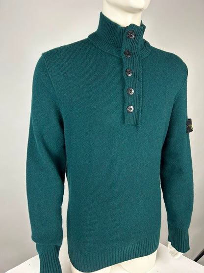 Stone Island Wool Knitwear Quarterzip (XXL)