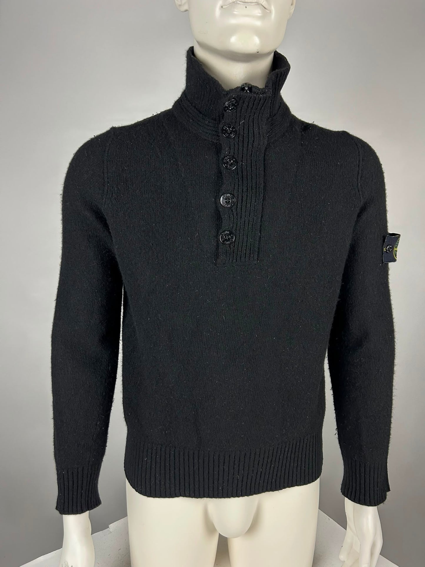 Stone Island Wool Knitwear Quarterzip (L)